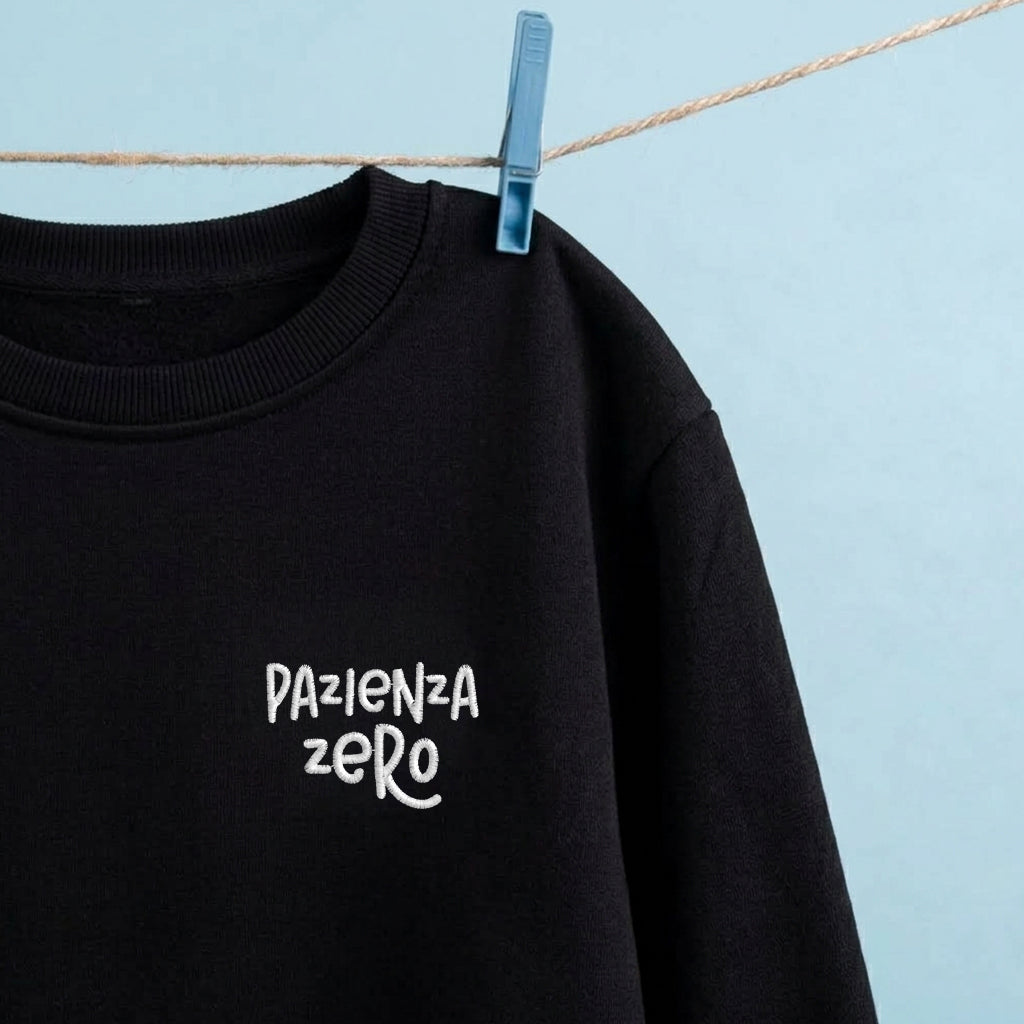 Felpa ricamata – Pazienza Zero
