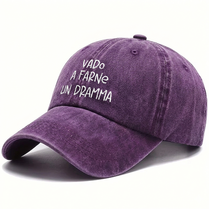 Cappellino Ricamato – Vado a farne un dramma