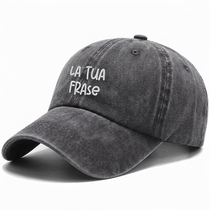Cappellino Ricamato – Frase personalizzata