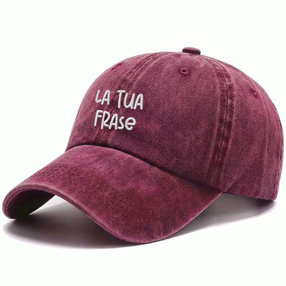 Cappellino Ricamato – Frase personalizzata