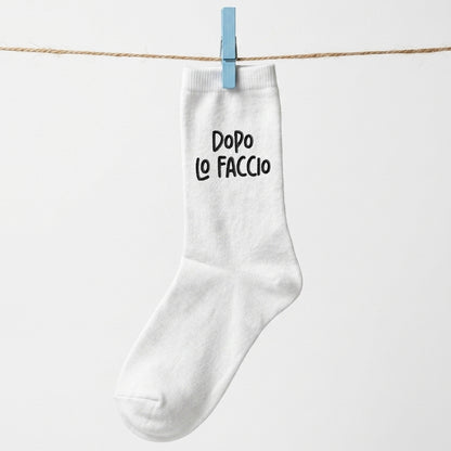 Calzini ricamati - Dopo lo faccio