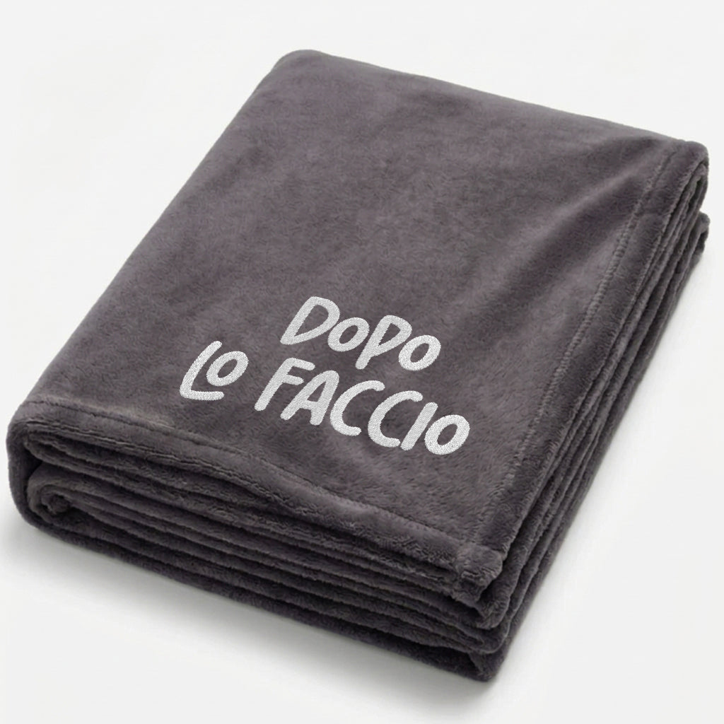 Coperta ricamata - Dopo lo faccio