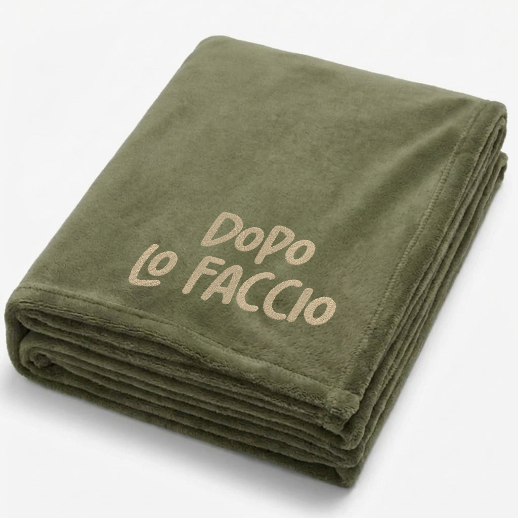 Coperta ricamata - Dopo lo faccio