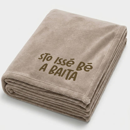 Coperta ricamata - Sto issè bè a baita