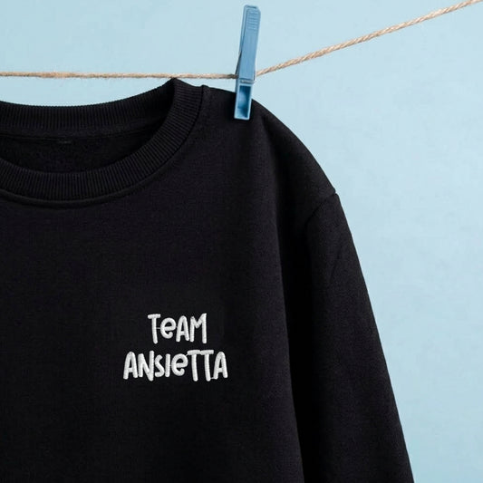 Felpa ricamata – Team Ansietta
