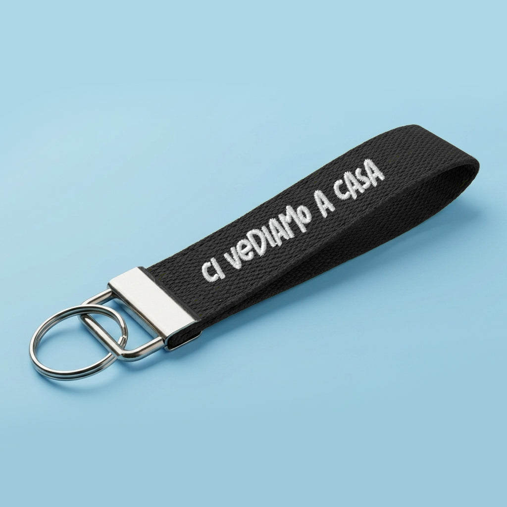 Portachiavi Ricamato – Ci vediamo a casa