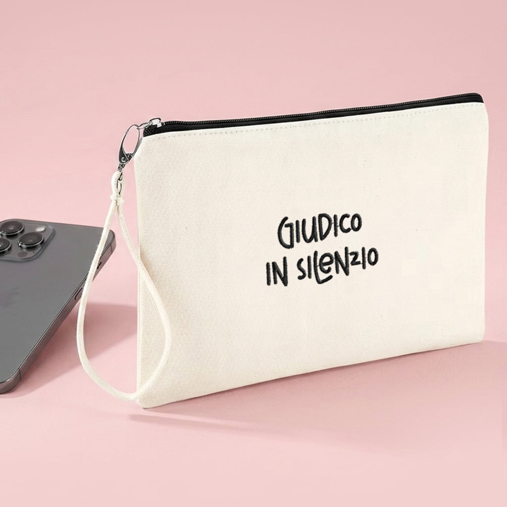 Pochette Ricamata – Giudico in silenzio