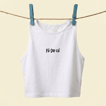 Crop Top ricamato – Fò de cò