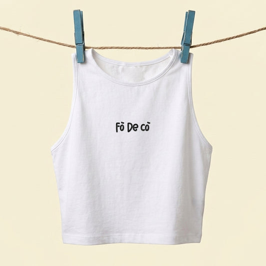 Crop Top ricamato – Fò de cò