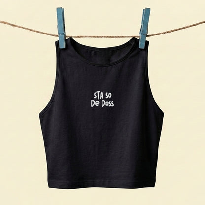 Crop Top ricamato – Sta so de doss