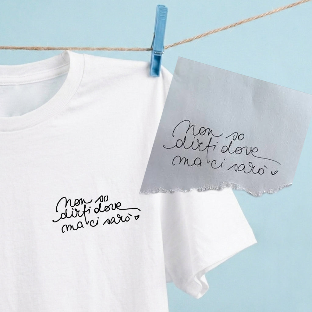 T-shirt con Ricamo Personalizzato – Calligrafia