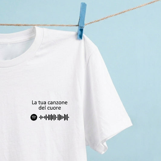 T-shirt con Ricamo Personalizzato – Canzoni