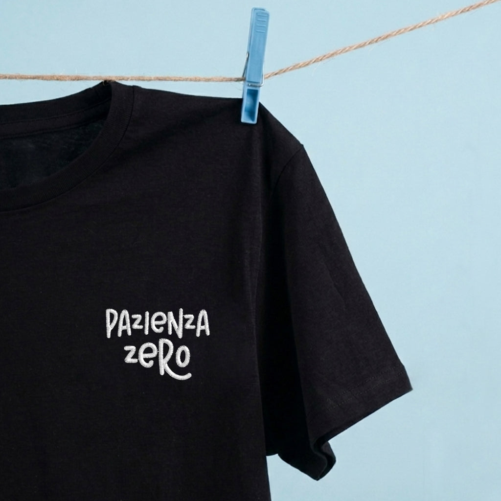 T-shirt ricamata – Pazienza Zero